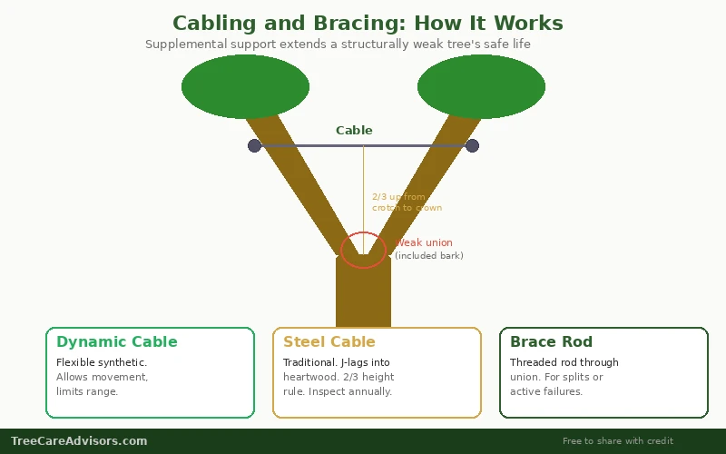 When a Tree Needs Support - TreeCareAdvisors diagram