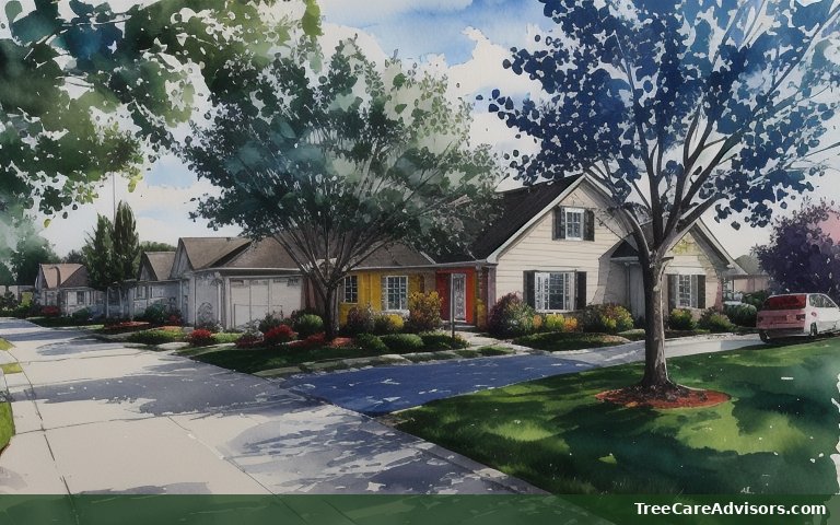 Neighborhood street view in Larkspur, CA