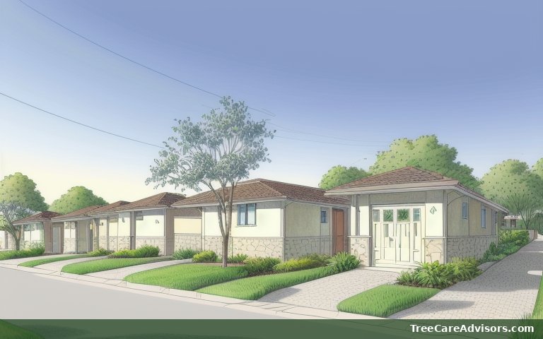 Neighborhood street view in Broadmoor, CA