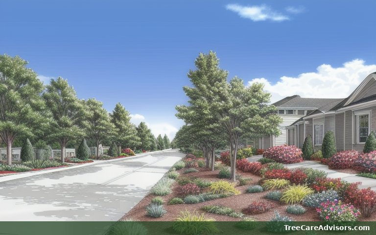 Neighborhood street view in Cupertino, CA