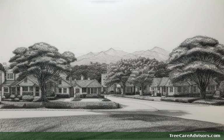 Neighborhood street view in Rising Sun-Lebanon, DE