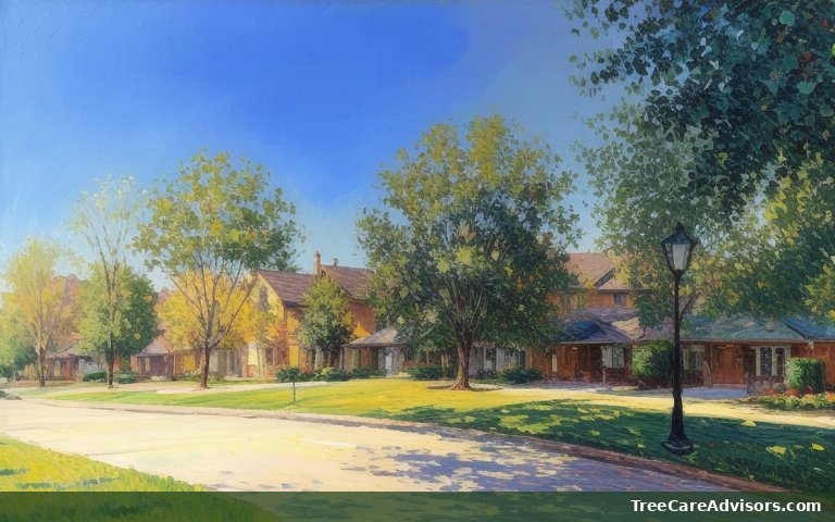 Neighborhood street view in St. Simons, GA