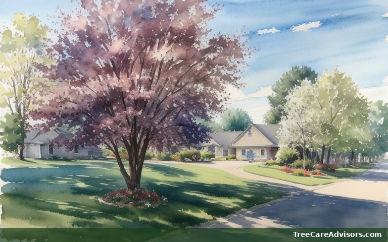 Neighborhood street view in Crows Nest, IN