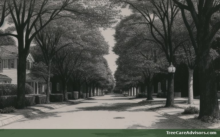Neighborhood street view in Clear Lake, IN