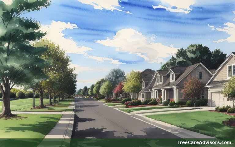 Neighborhood street view in Mission Woods, KS