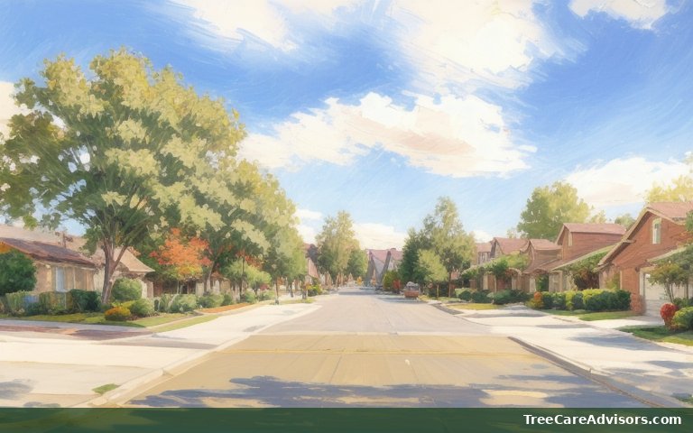 Neighborhood street view in Anchorage, KY