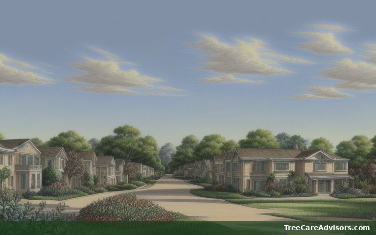 Neighborhood street view in Lewisburg, LA