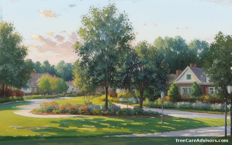 Neighborhood street view in Owings, MD