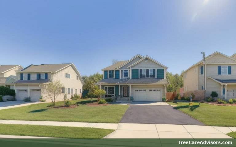 Neighborhood street view in Bryantown, MD
