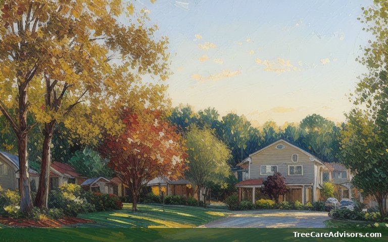 Neighborhood street view in Mitchellville, MD