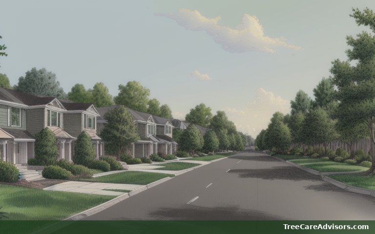 Neighborhood street view in Mechanicsville, MD