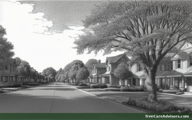 Neighborhood street view in Advance, MI