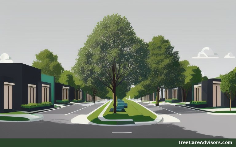 Neighborhood street view in Leland, MI