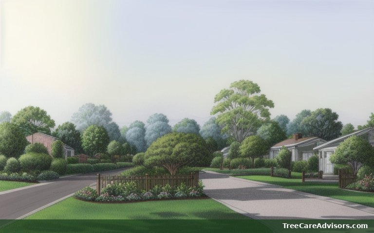 Neighborhood street view in Franklin, MI