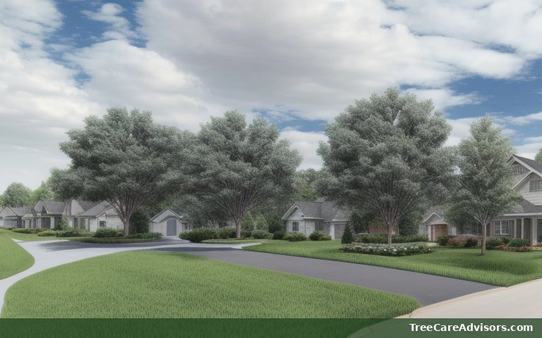 Neighborhood street view in Fremont Hills, MO