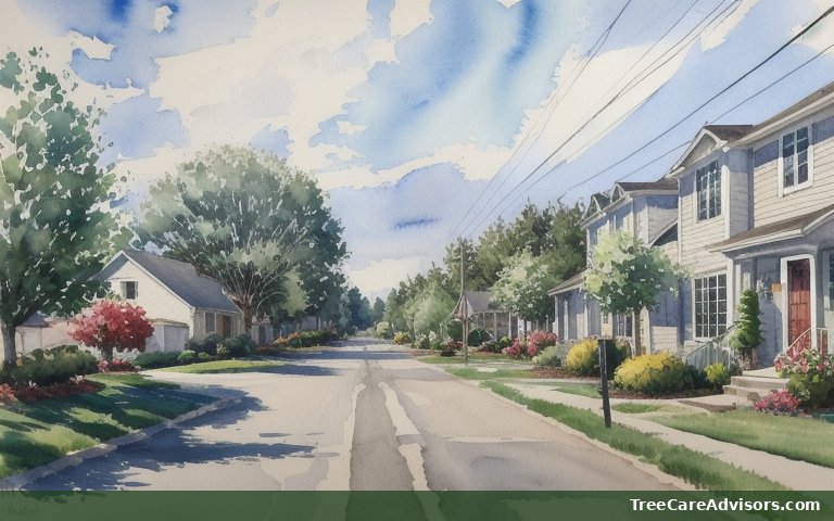 Neighborhood street view in Hewitt, NJ