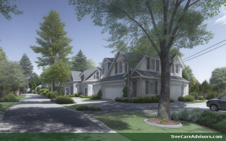 Neighborhood street view in Chautauqua, NY