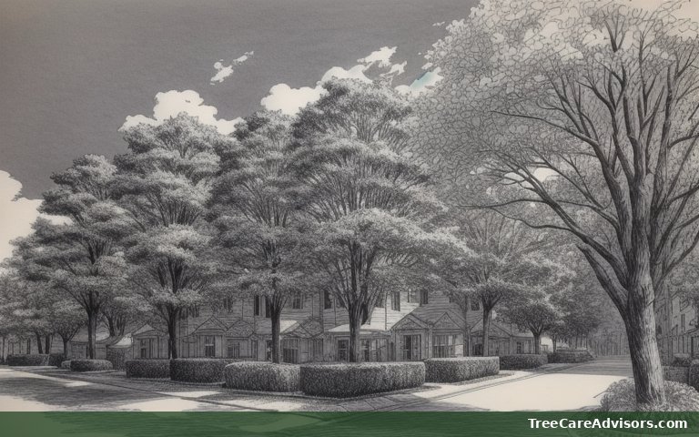 Neighborhood street view in Biltmore Forest, NC