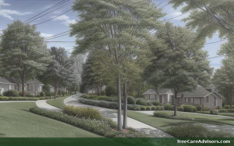 Neighborhood street view in Kirtland Hills, OH