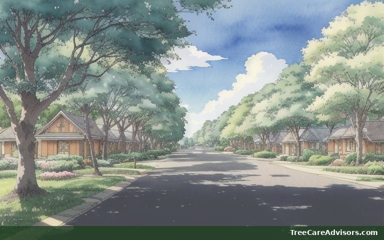 Neighborhood street view in Peninsula, OH