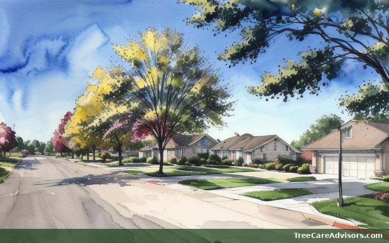 Neighborhood street view in Lake Aluma, OK