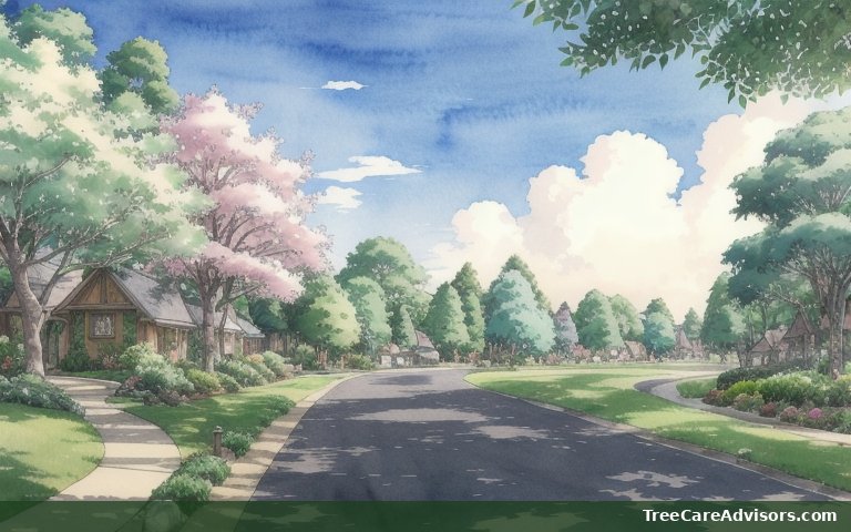 Neighborhood street view in Melrose, OR