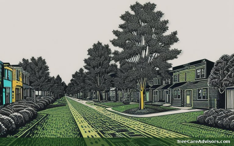 Neighborhood street view in Crawfordsville, OR