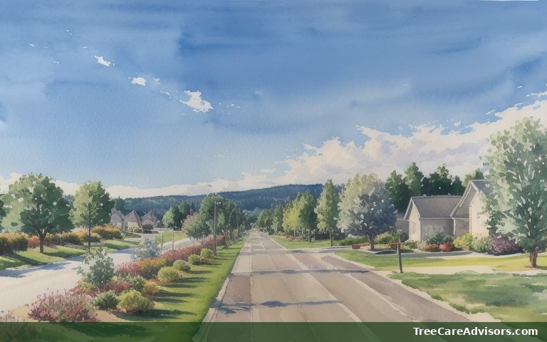 Neighborhood street view in Oceanside, OR