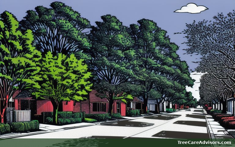 Neighborhood street view in Seven Fields, PA