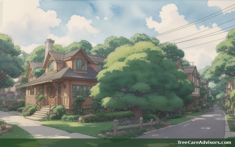 Neighborhood street view in Wayne, PA