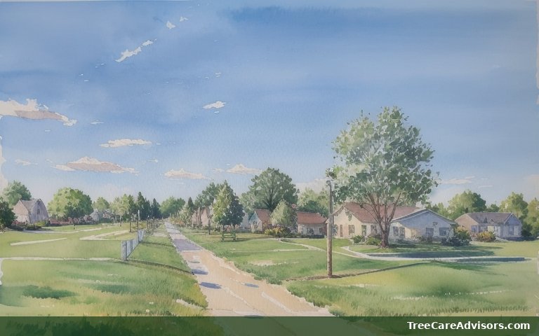 Neighborhood street view in Beach City, TX