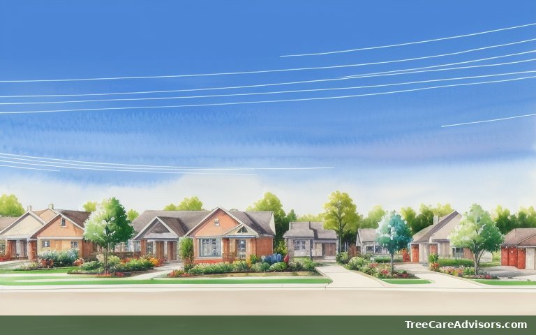 Neighborhood street view in Prosper, TX