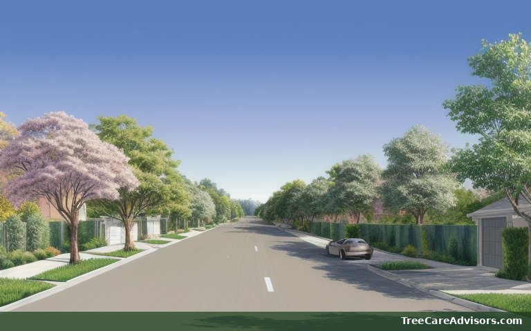 Neighborhood street view in Fredericksburg, TX