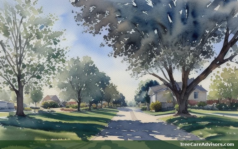 Neighborhood street view in Bellaire, TX