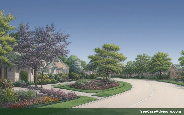 Neighborhood street view in Volente, TX