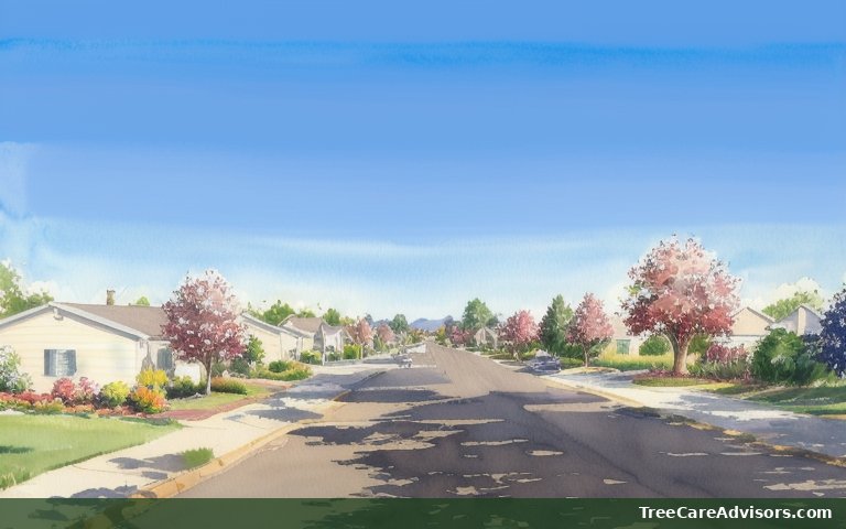 Neighborhood street view in Salem, UT