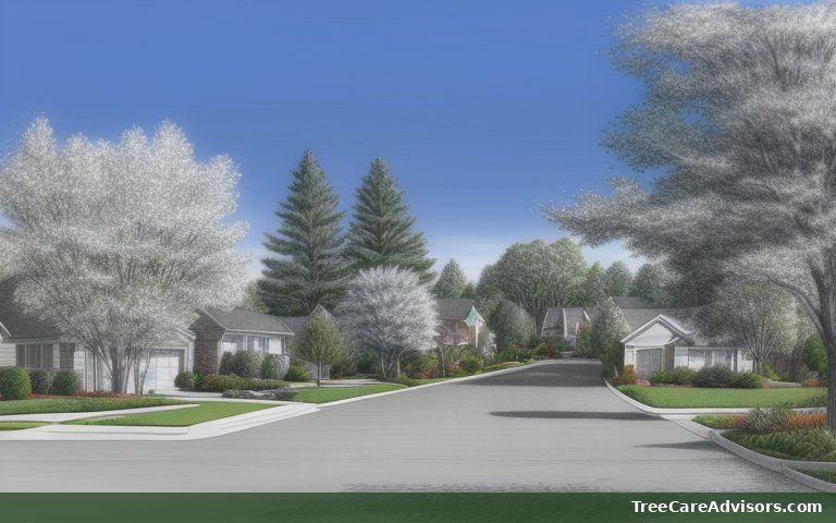 Neighborhood street view in Belle Haven, VA