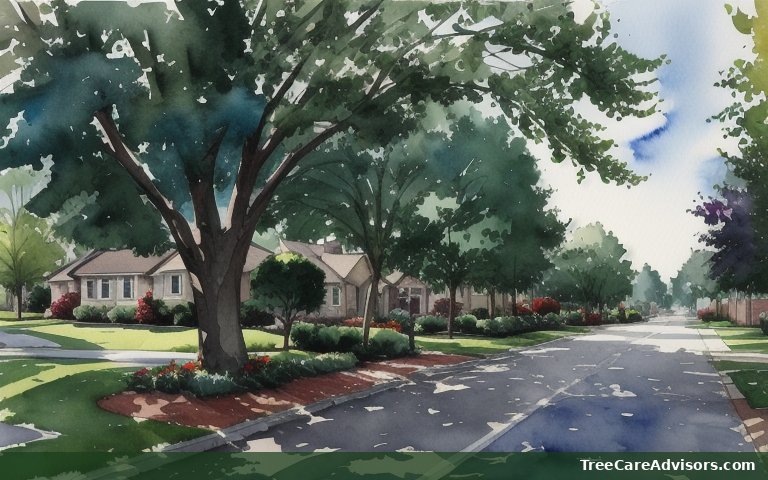 Neighborhood street view in Egg Harbor, WI